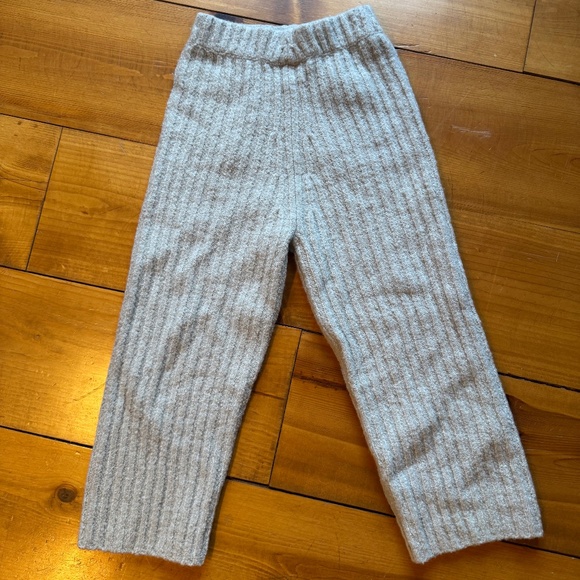 Wool knit pants